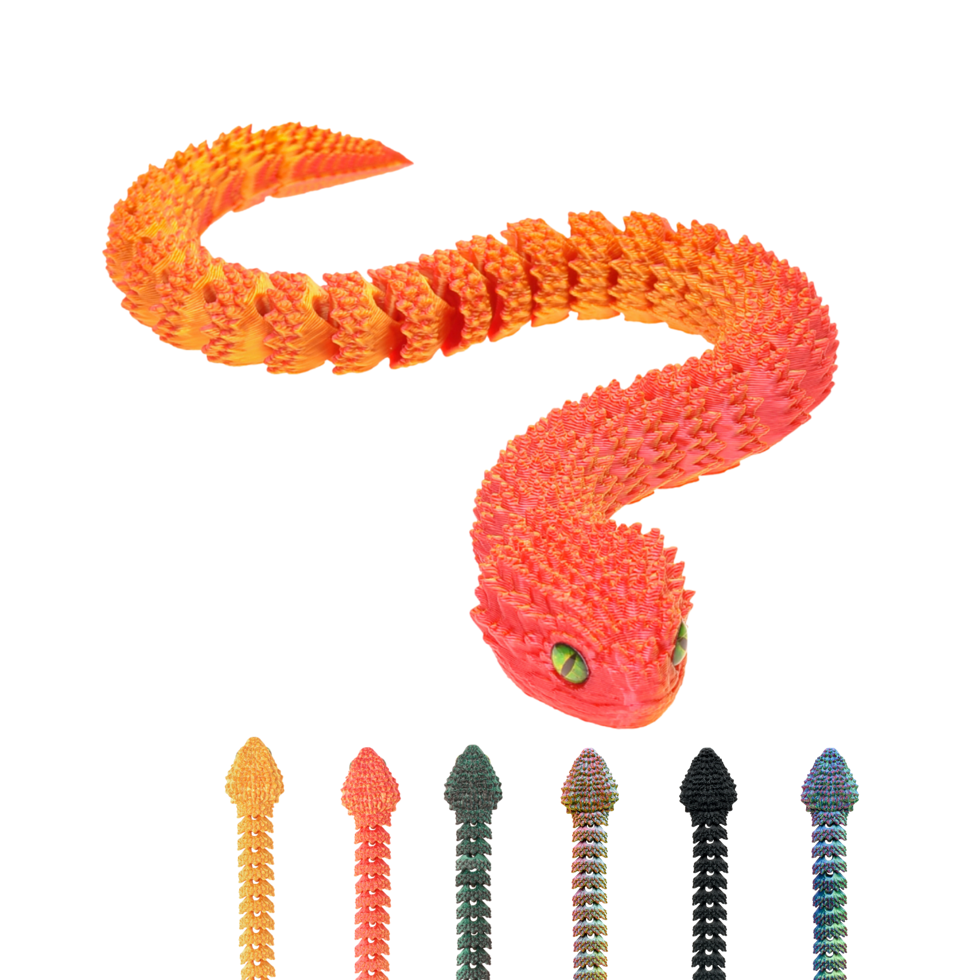 3D Snake Figure – Realistic Articulated Collectible