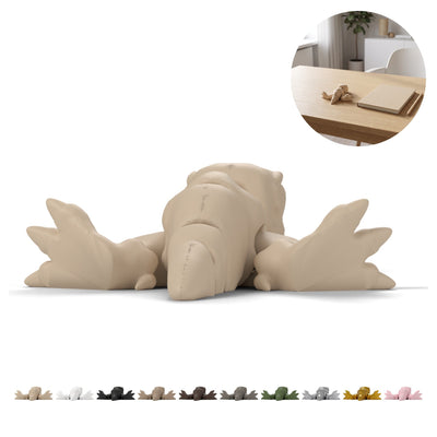 Figurină T-Rex articulată 15,5 cm, dinozaur flexi cu încheieturi, imprimare 3D – bej