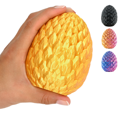 Decorative 3D Egg – Fantasy Display Egg (10 cm) – Gold #c:gold