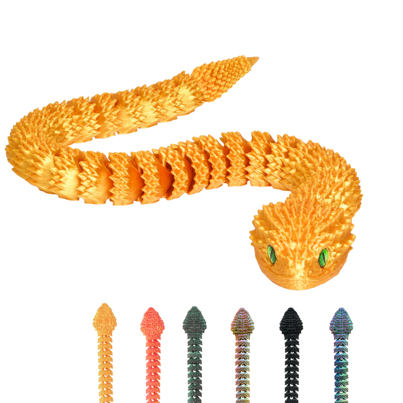 3D Snake Figure – Realistic Articulated Collectible
